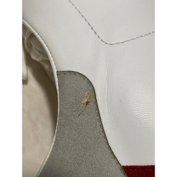 NEW Stella McCartney Logo Elyse White Platform Sneakers Size 8 Red Blue Soles - Picture 11 of 11